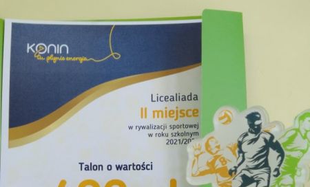 Talon o wartości 400 złotych dla Zespołu Szkół Górniczo Energetycznych w Koninie
