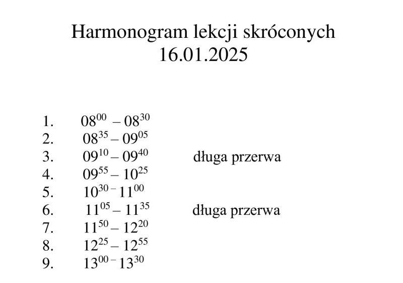 lekcje skrocone